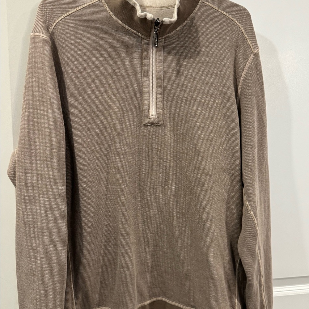 Men's Tommy Bahama REVERSIBLE quarter-zip pullover